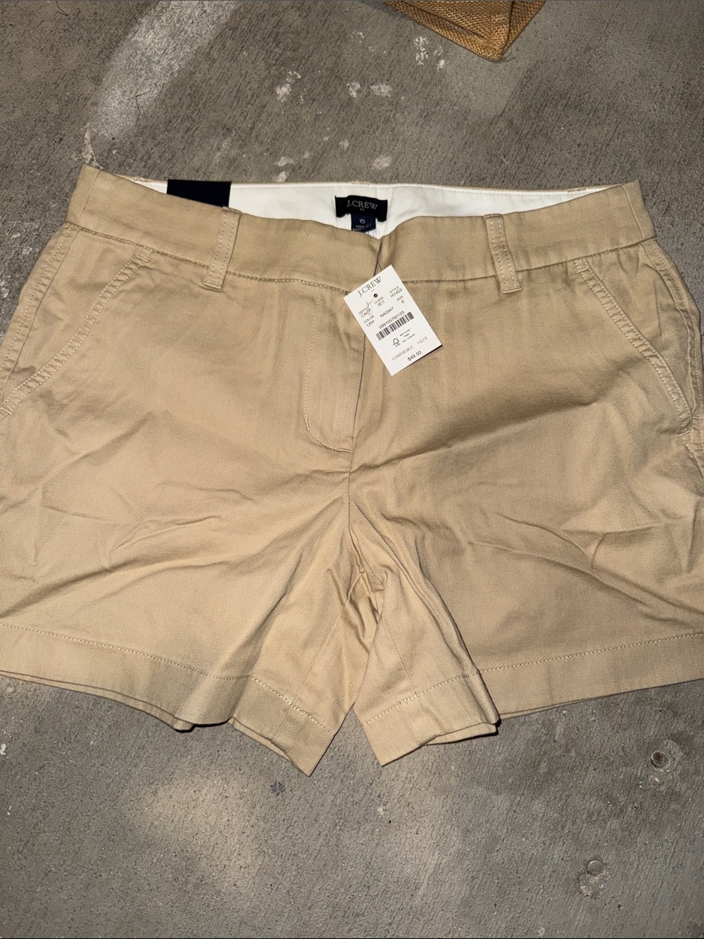 J. Crew Women's Tan Chino Bermuda Shorts
